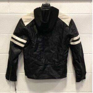 Wilson's Black and White Cycle Coat, men's small